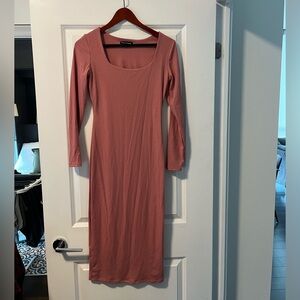 See You Monday Pink Midi Dress